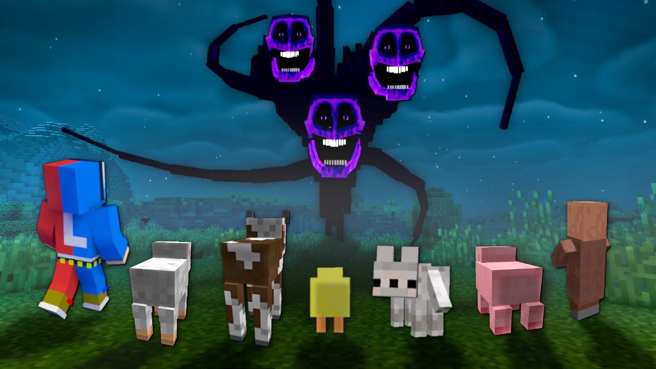 赤ちゃんモブに変身して超怖い【ウィザーストーム】を討伐しようとした結果…⁉️😱【マイクラ マインクラフト】ぽっぴんず