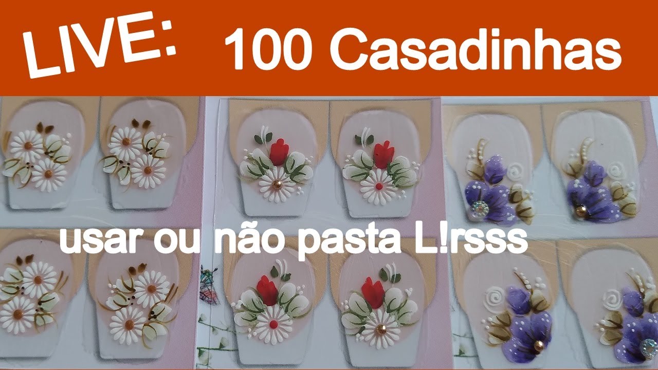 Adesivando 100 Casadinhas/Rotina/Adesivos De Unhas