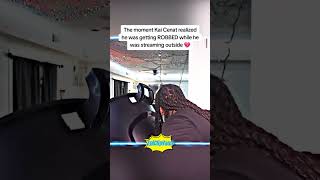Kai Cenat realized he was getting ROBBED while he was outside #kaicenatstream #amp #robbery #twitch