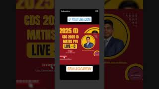 We go live by 1800 Hrs on @Faujisacademy #cds #cdsmaths #cdsmathspreparation