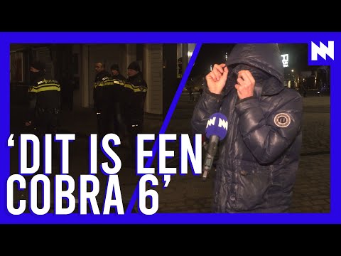 Politie stuurt relschoppers in Hilversum naar bed