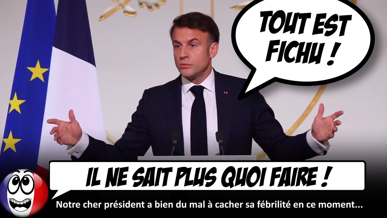 ⁣Macron est en PANIQUE TOTALE, et ça se voit...