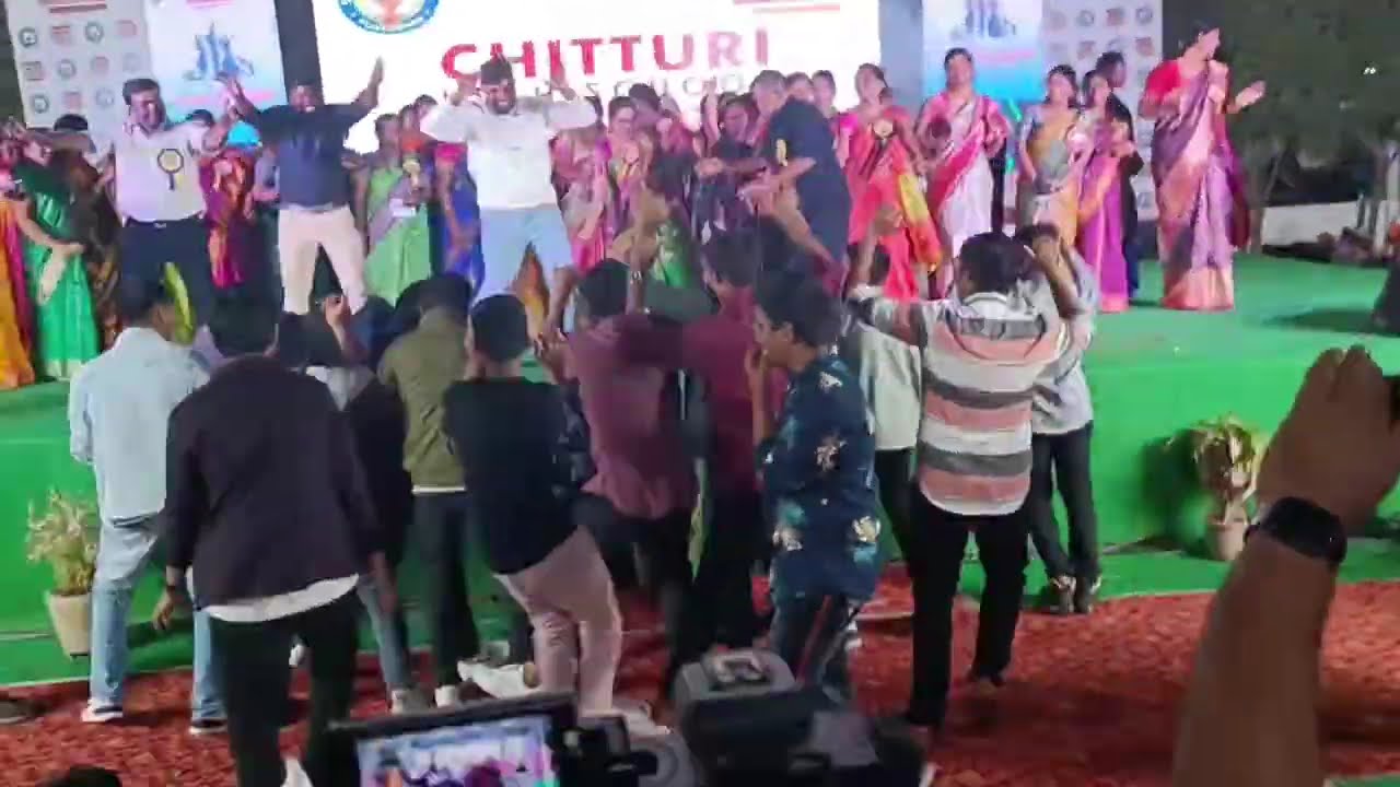 Chitturi high school annual function dancing