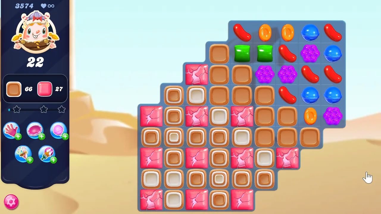 Candy Crush Saga LEVEL 3574 NO BOOSTERS new version