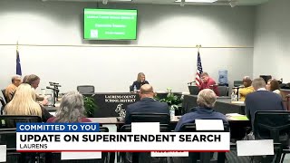 Update on Superintendent Search