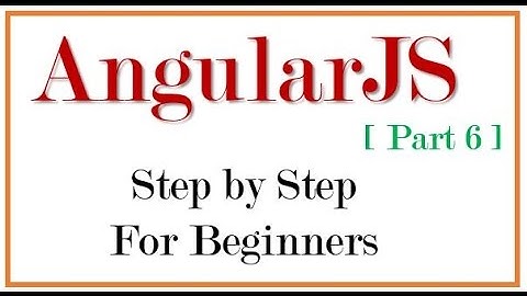 6 AngularJS : build angularjs application from scratch with php-- database connection
