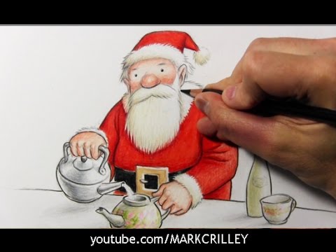 Drawing Time Lapse Santa Claus Father Christmas By Raymond Briggs