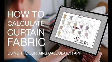How to calculate fabric with and drop using the fabric library at Curtains Calculator app