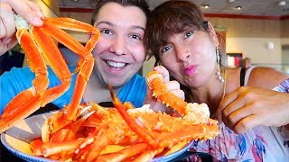 Red Lobster King Crab Legs With My Mom • MUKBANG