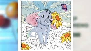 Dumbo With Flower - Happy Coloring Apps