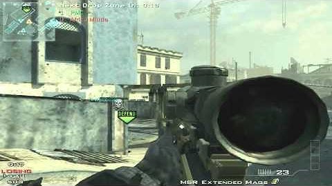 MW3 Bullshit: 2 Hitmarkers on 1 Guy with MSR Sniper Rifle: Broken Game
