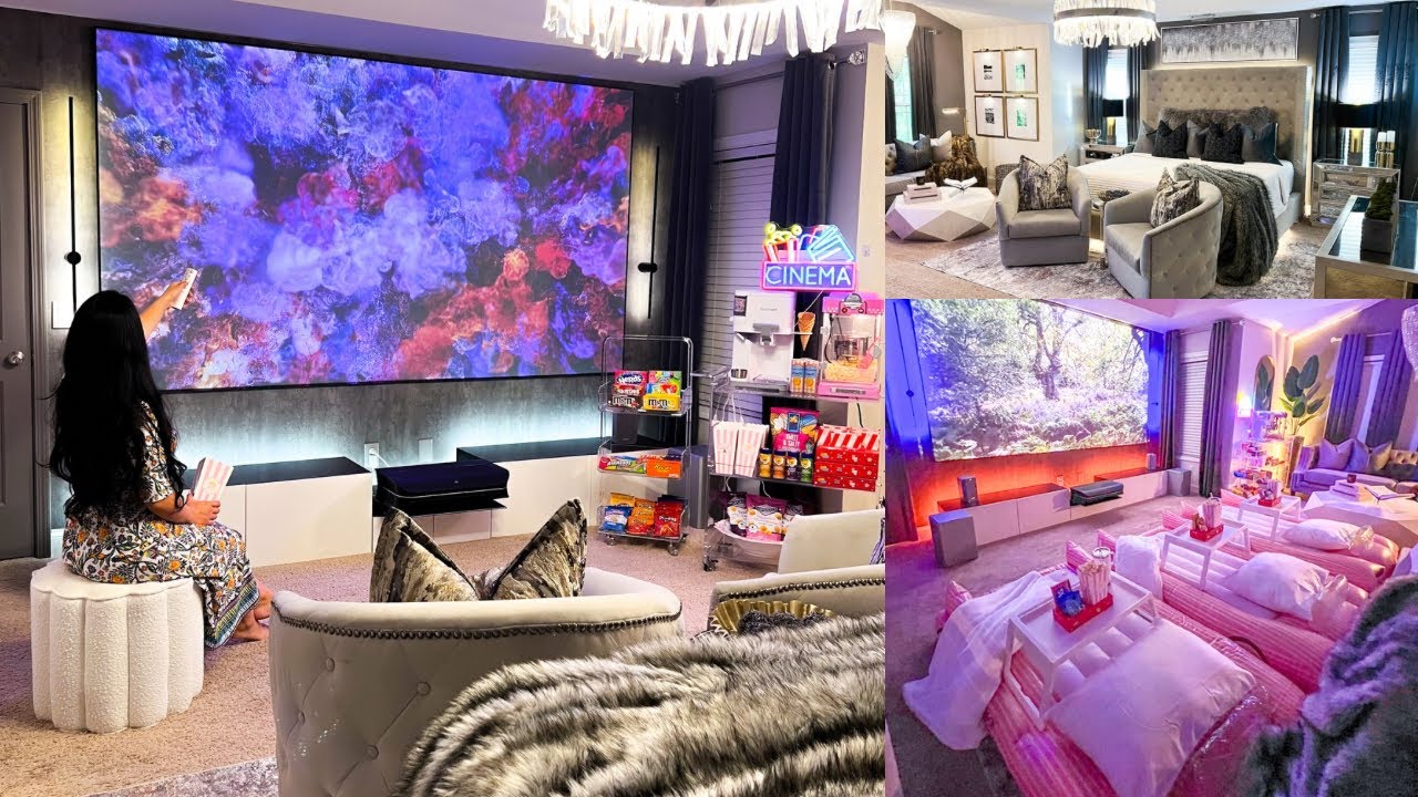 *EXTREME TRANSFORMATION* Home Theatre Reveal | The ULTIMATE Bedroom Makeover