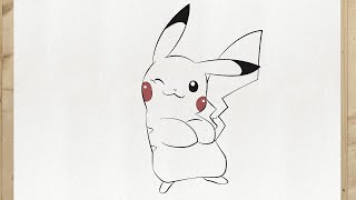 COMO DESENHAR UM PIKACHU KAWAII FÁCIL⚡❤️ 