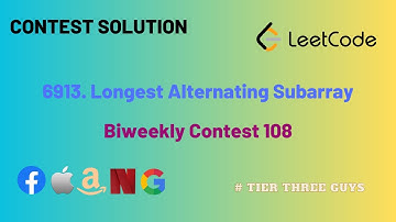 6913. Longest Alternating Subarray || Leetcode || Biweekly contest 108 || Hindi