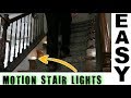 EASY INSTALL-Motion Activated Stair Lights | NO WIRING | Bright Stair Lights - Hallway INDOOR/or OUT