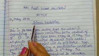 How to write a Notice / Notice Writing Class 12 / Notice Format & Sample / Notice Writing for 6 - 12