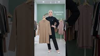 Atasan Kaos Tunik Wanita Model Kancing Depan Busui Spandex Rayon Premium.