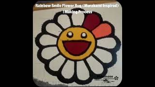 ✧ Shikomono – [ Rainbow Smile Flower Rug (Murakami Inspired) 💕 ] ✧