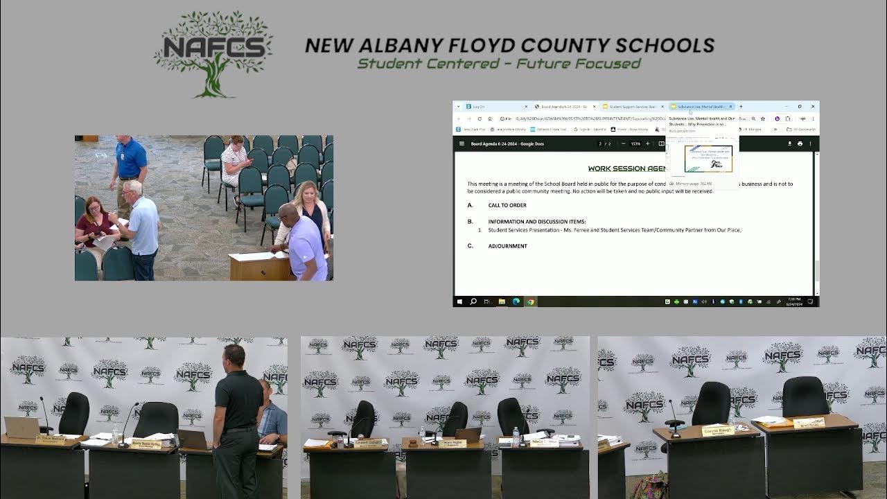 NAFCS School Board 6/24/2024 YouTube