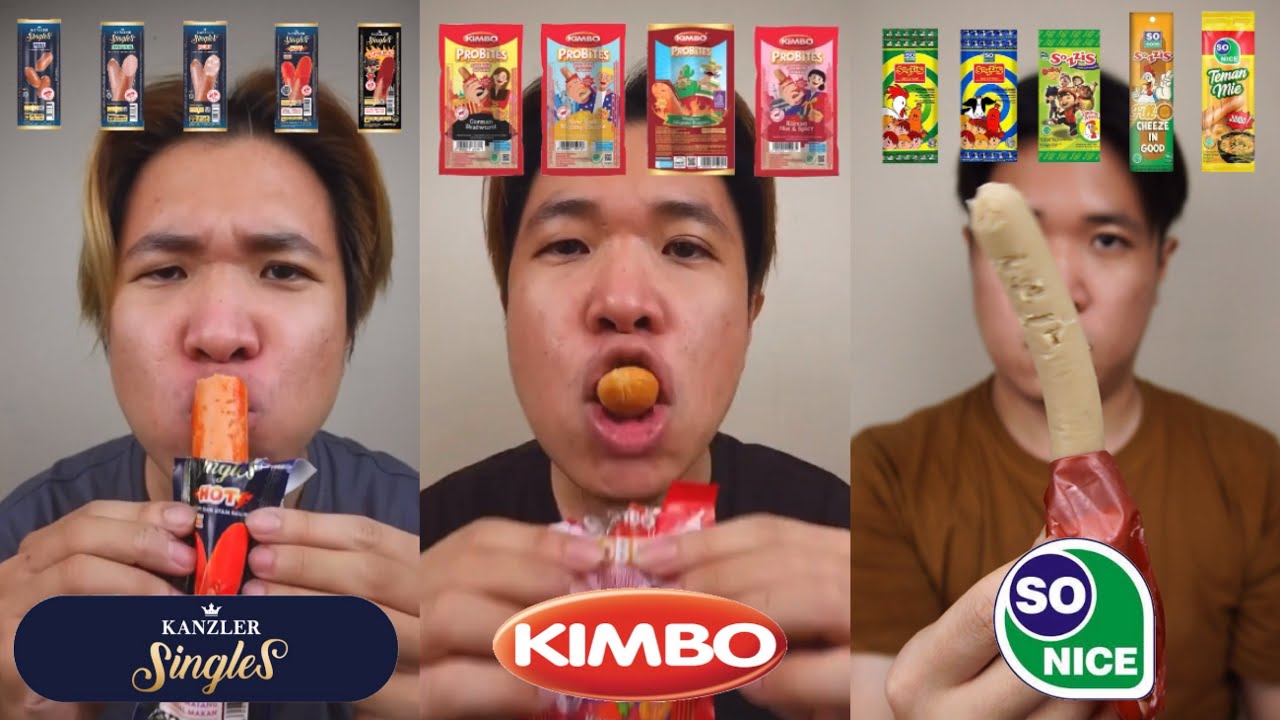 KOMPILASI MUKBANG BERBAGAI MACAM SOSIS SIAP SANTAP | ASMR SAUSAGE | SAUSAGE MUKBANG