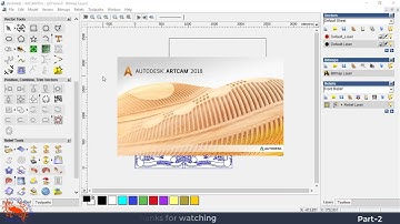 Artcam fluting tutorial (Part-2) ll Artcam 2008 & 2018 ll shojibcottage
