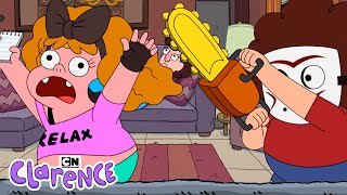 Sleepover turns SCARY 💤🪚 | Clarence | Cartoon Network