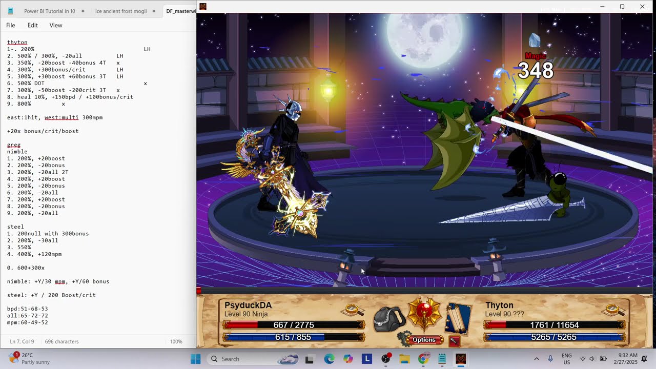 Dragonfable RoadMap to BIS items challenge 9 |  Masters of Wind