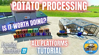 POTATO PROCESSING MOD TUTORIAL - Farming Simulator 22 screenshot 4