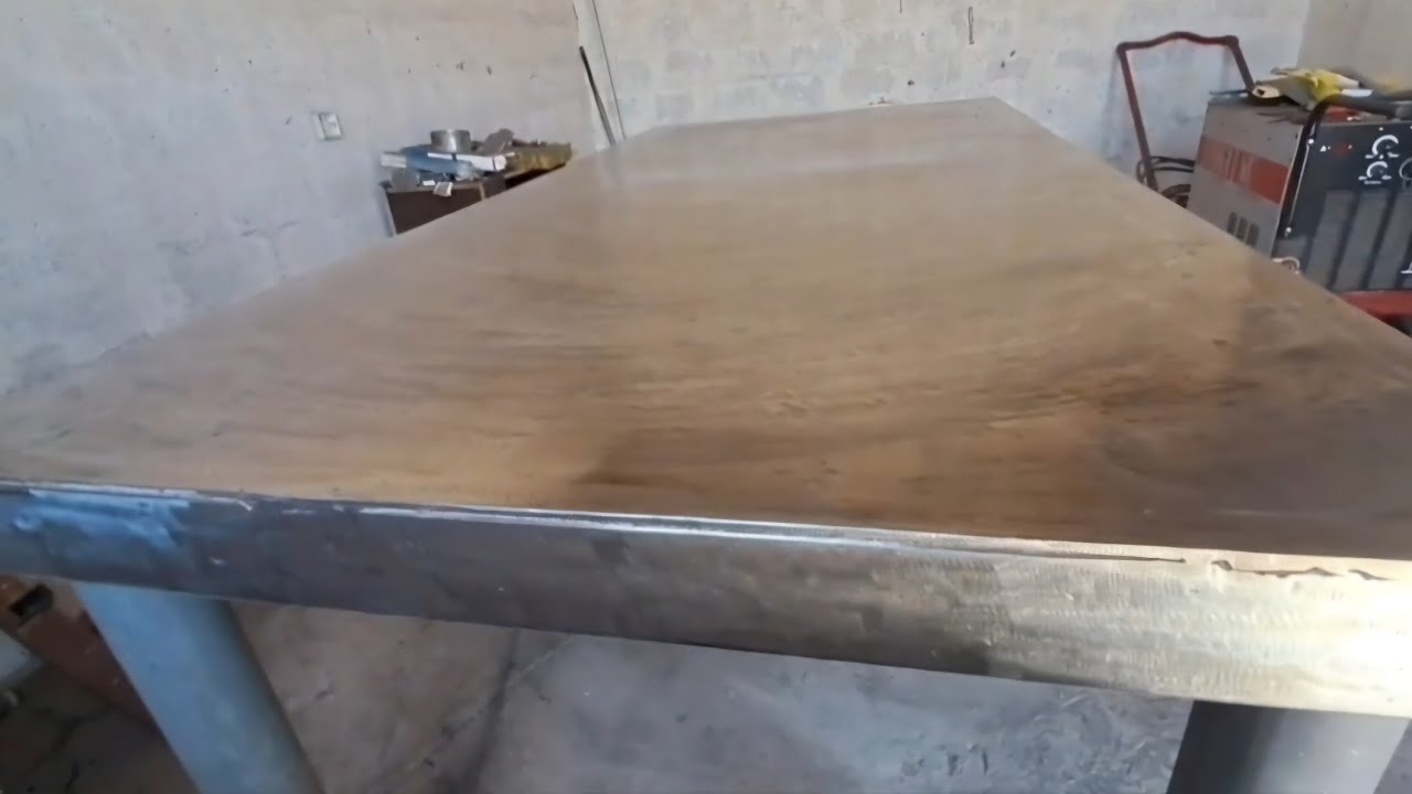 Rusty Lab Table RESTORATION OF RUSTY WORKSHOP TABLE - YouTube