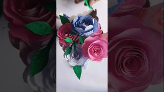 🌸 “Petal Paradise” | DIY Paper Flower Bouquet 💐#craftora