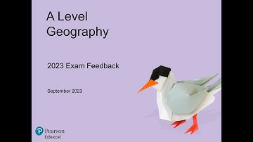 Pearson Edexcel A level Geography Exam Feedback 2023