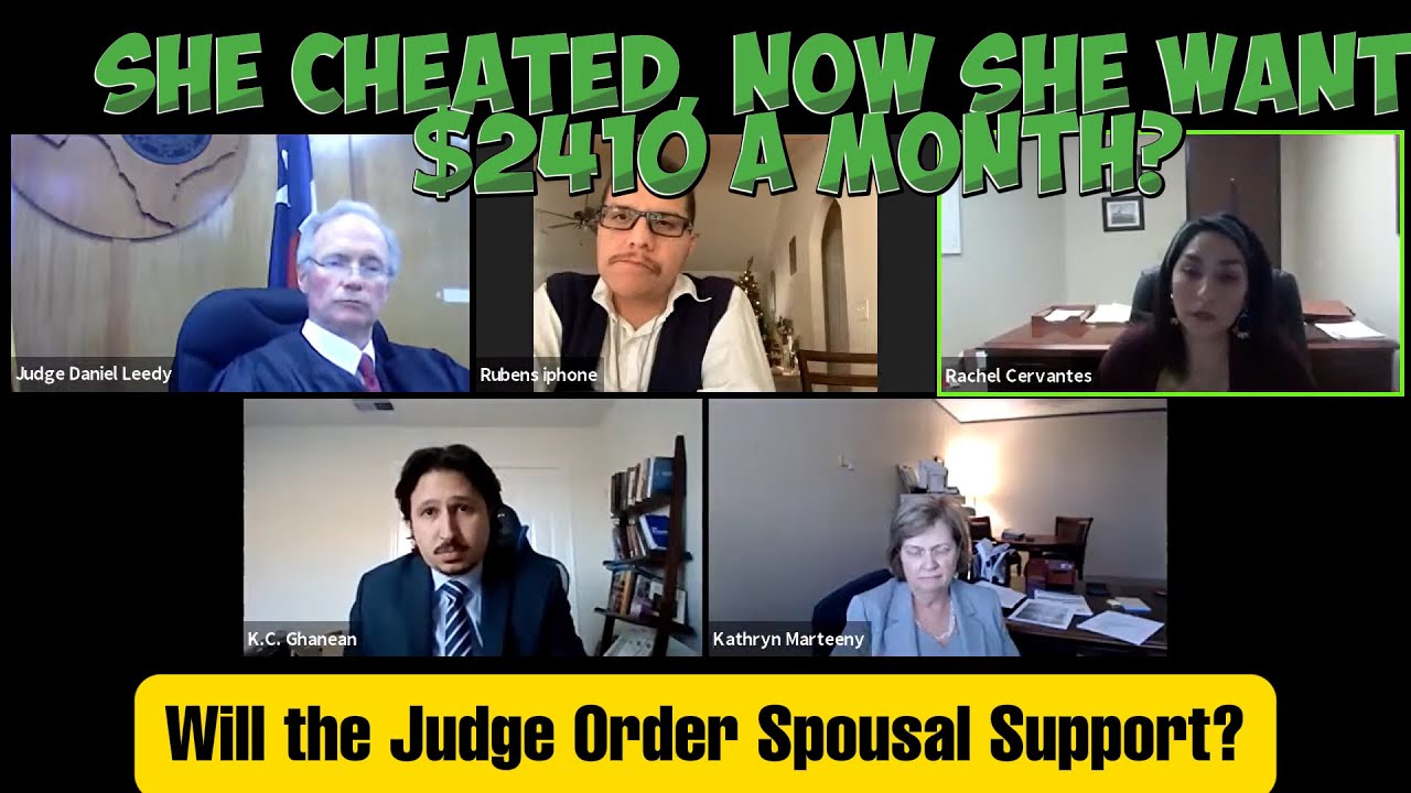 She Cheated, Now She Wants $2410 a Month?