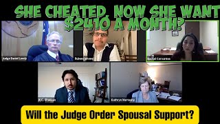 She Cheated, Now She Wants $2410 a Month?