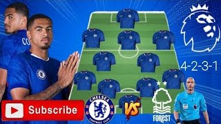 LEVI COLWILL back to action~CHELSEA V NOTTINGHAM FORREST Potential 4-2-3-1 lineup in EPL Matchweek35