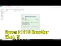 How to reset epson L1110 with adjustment program