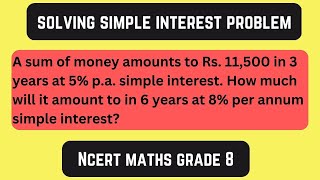 Simple Interest Word Problem #simpleinterest