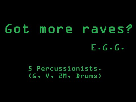 【打楽器アンサンブル】Got more raves? - E.G.G.【MuseScore】