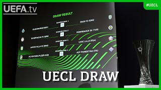 UEFA Europa Conference League Quarterfinal & Semifinal draw