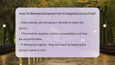 How To Remove Someone From A Snapchat Group Chat? - Everyday-Networking