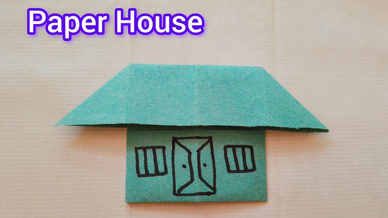 How to make Paper House | Paper Craft | Origami House |