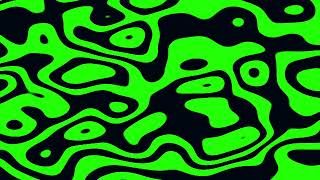 Neon Green Topographic Flow in Motion | Full HD Abstract Animation | 1 Minute