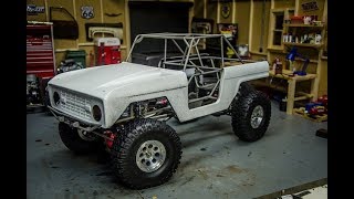 TFL Ford Bronco Scale Crawler Build from Banggood com, part 3, Its a roller!