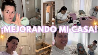 ✨MEJORANDO MI CASA DÍA A DÍA Y MATERNANDO! Vestidor, secadora y baño✨