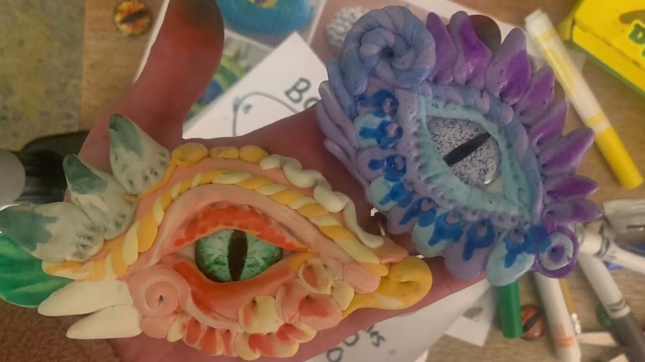 Dragon Eye Craft: Clay Sculpture Activity (teacher made)