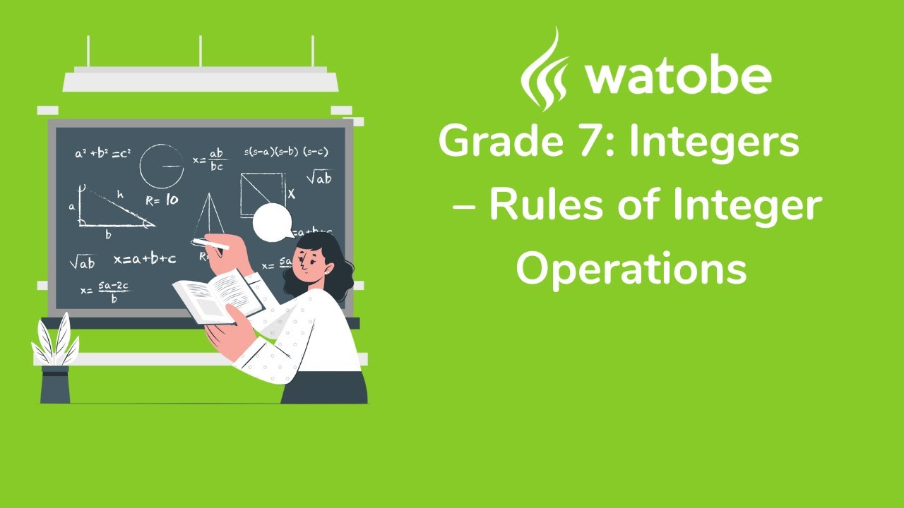 Grade 7 - Integers (rules of integer operations) - YouTube
