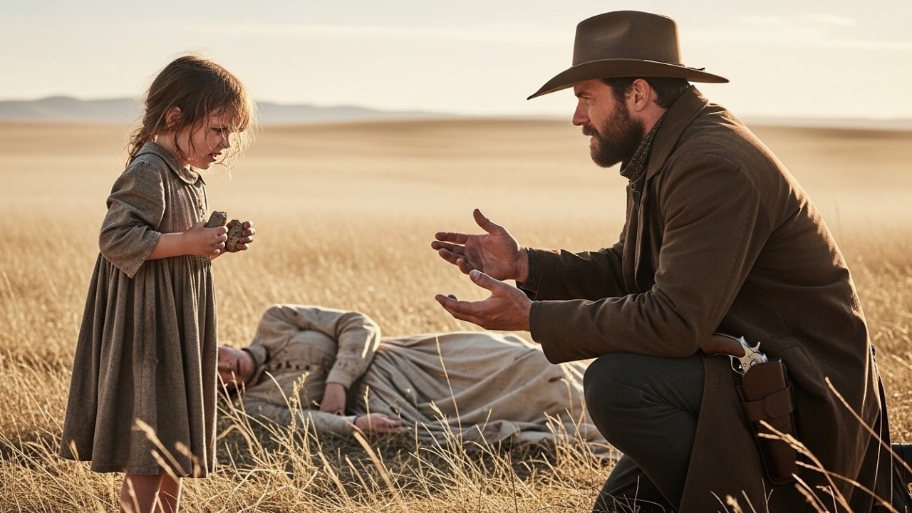 Samotny kowboj znalazł sierotę pilnującą rannej matki — Jego następny krok zszokował pogranicze