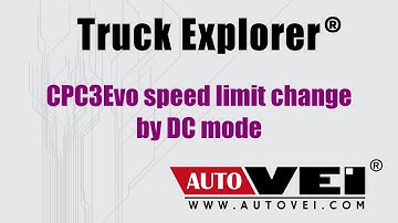 Speed limit change in CPC3Evo directly on the bench by DC mode