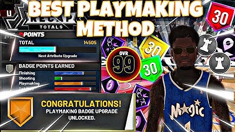 HOW TO GET PLAYMAKING BADGES FAST! BEST BADGE METHOD IN NBA 2K21!!