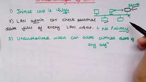 Disadvantages of LAN | Data communication & Computer network| Lec-24| Ankita Sood
