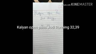 Kalyan Open Blast 1-1-2018 Jodi Running Dhekho